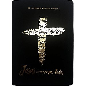 Bíblia RA - Letra Grande - Jesus Morreu por Todos - Preta - SBB