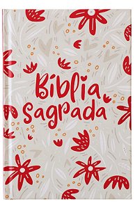 Bíblia Sagrada NVT, Jardim da Vida Creme - Capa Dura