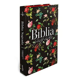 Bíblia Sagrada RC, Rosas do Campo - Preta com Harpa Avivada e Corinhos - Capa Dura