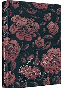 Bíblia Sagrada RC, Rosas e Peônias com Harpa Avivada e Corinhos - Capa Dura