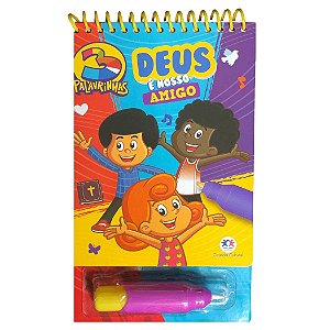 Livro Para Pintar com Agua, Deus é Nosso Amigo
