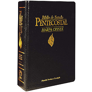 Bíblia de Estudo Pentecostal RC, com Harpa Cristã - Preta