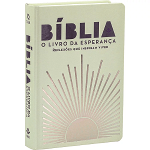 Bíblia o Livro da Esperança NAA, Sol Prata - Capa Dura