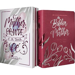 A Bíblia da Mulher RC, Média - Luxo Rosa