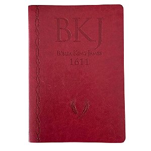 Bíblia King James 1611, Ultra Fina Ampliada - Vermelho