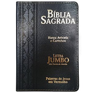 Bíblia RC - Letra Jumbo com Harpa Avivada - Preta
