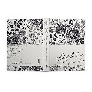 Bíblia Sagrada RC, Letra Gigante com Harpa Avivada e Corinhos - Floral Creme - Capa Dura