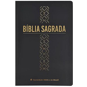 Bíblia  NAA - Letra Grande - Preta - Cruz - Luxo