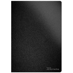 Caderno de Anotações - Bons Pensamentos - Capa Dura - Preto