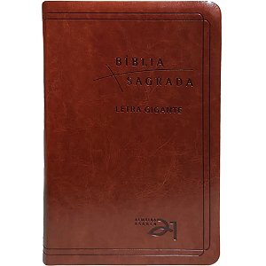 Bíblia Almeida Século 21 - PU - Letra Gigante - Marrom