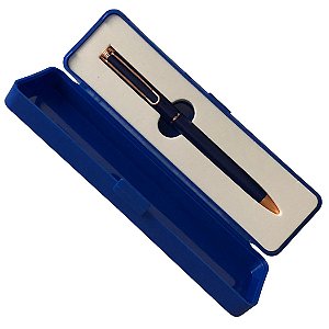 Caneta Com Estojo - Azul