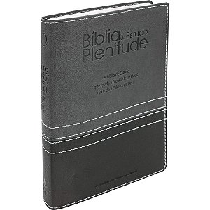 Bíblia de Estudo Plenitude RA - Cinza e Chumbo - SBB