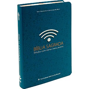 Bíblia NTLH - Edição com Notas - Capa Flexível Jovem Azul- SBB