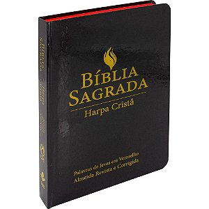 Bíblia RC com Harpa Cristã - Semi Flexível Preta - SBB