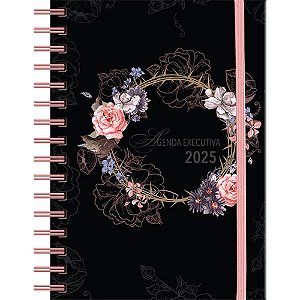 Agenda Executiva 2025 - Flores - Capa Dura - Pão Diário