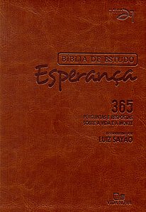 Bíblia de Estudo Esperança | A21 | Letra Normal | Capa Couro Simulado