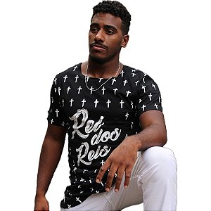 Camiseta Long Fit Cruz Exercito de Deus Rei dos Reis 100 Crista 100 Cristao Desde 2005 distribuindo materiais que transformam vidas