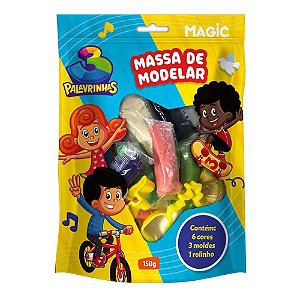 Massa de Modelar com Molde - 3 Palavrinhas - Magic #20AnosDe100%