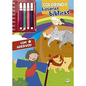 Colorindo Histórias Bíblicas - Com Adesivos - Ciranda Cultural