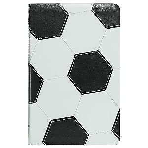 Bíblia NVI Slim - Luxo Branco e Preto - Capa Futebol - Thomas Nelson