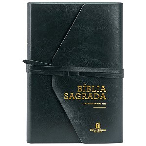 Bíblia ACF - Letra Grande - Leitura Perfeita - Couro Soft - Verde Com Fita - Thomas Nelson