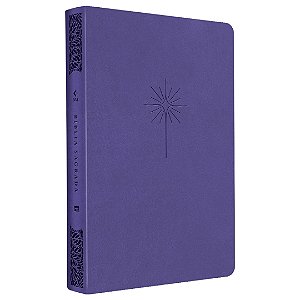 Bíblia NVT Slim Filament - Letra Grande - Luxo Lilás - Mundo Cristão