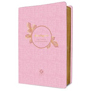 Bíblia NVT - Slim Luxo - Textura em Linho - Pão Diário
