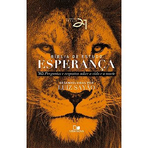 Bíblia de estudo Esperança Almeida Século 21 - Capa Dura - Leão - Vida Nova