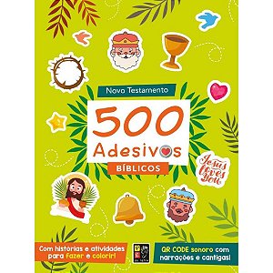 500 Adesivos Bíblicos Novo Testamento  - Pé da Letra