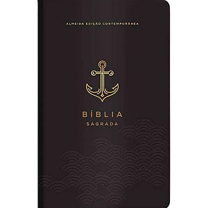 Bíblia AEC Preta Âncora  - Letra Grande - Capa Luxo - Vida #20AnosDe100%
