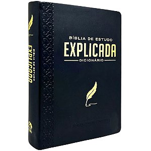 Bíblia de Estudo RC Explicada: Dicionário - Capa Luxo Preta - CPAD