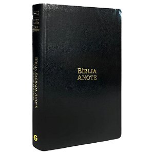 Bíblia Anote - RC - Letra Grande - Capa Luxo Preta - Geográfica