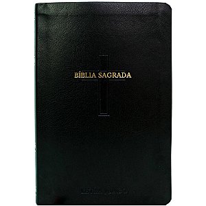 Bíblia RC com Harpa - Letra Jumbo - Capa Luxo Cruz Preta - CPP