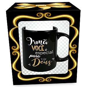 Caneca de Porcelana - Irmã Você é Especial para Deus - Cerâmica Regina