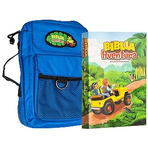 Bíblia Aventura NVI - Capa Especial com Bolsa Azul - Thomas Nelson