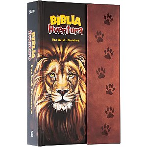 Bíblia Aventura NVI - Capa Dura Leão - Fechamento em Imã - Thomas Nelson