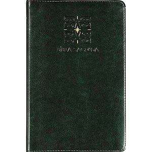 The Purpose Book Bíblia Almeida Século 21 - Capa Couro Verde Luz - Purpose Paper