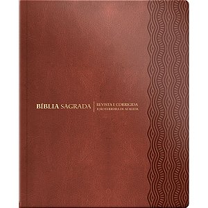 Bíblia Leia e Anote RC Avelã - Capa Luxo - Geográfica