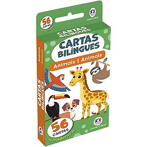 Cartas Bilíngues: Animais - Ciranda Cultural