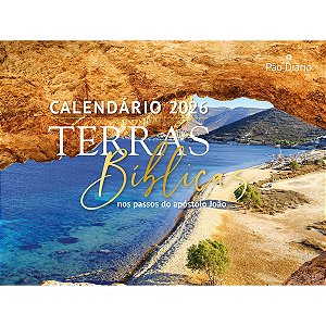 Calendário de Parede 2026 - Terras Bíblicas - Pão Diário