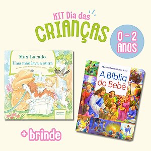 Kit Dia das Crianças 0-2 Anos: Uma Mão Lava a Outra + A Bíblia do Bebê