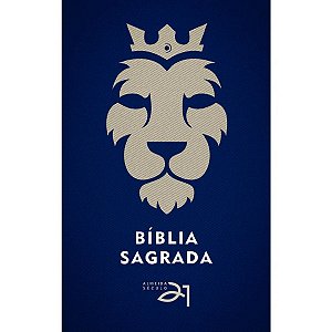 Bíblia Almeida Século 21 Leão Azul - Capa Brochura - Vida Nova