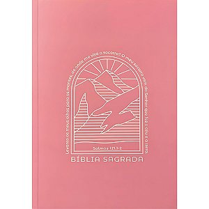 Bíblia RC Salmos 121. 1-2 Rosa - Capa Brochura - CPP