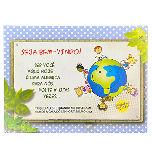 Cartão Carinhas Legais: Seja Bem-Vindo! - AD Santos