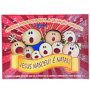 Cartão Carinhas Legais: Jesus Nasceu! É Natal! - AD Santos