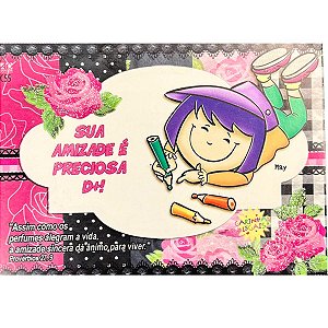 Cartão Carinhas Legais: Sua Amizade é Preciosa D+! - AD Santos