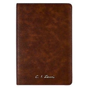 Bíblia C.S. Lewis NVI - Couro Soft Marrom Leitura Perfeita - Thomas Nelson