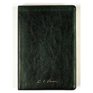 Bíblia C.S. Lewis NAA, Couro-soft verde, Leitura Perfeita - Thomas Nelson