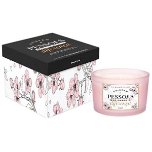 Vela Aromática Chá Branco e Rosas - Lata Grande - BrasFoot