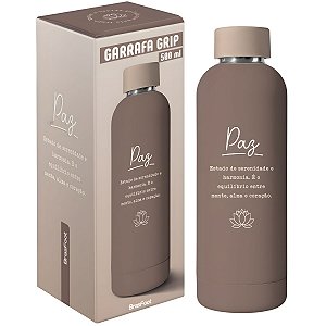 Garrafa Térmica Grip: Paz 500ml - BrasFoot